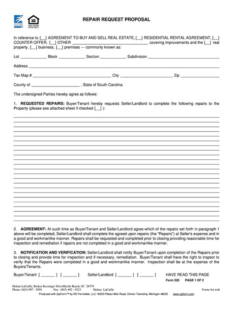 request  repair form fill  printable fillable blank