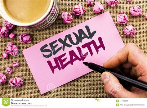 Conceptual Hand Writing Showing Sexual Health Business Photo Text Std