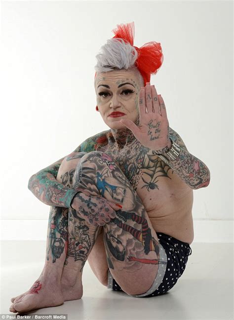 mother who covered 80 of her body with tattoos after