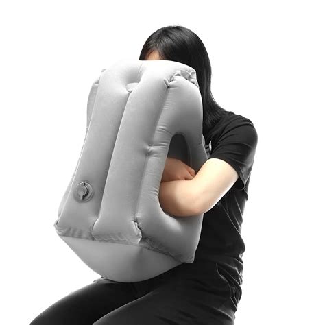 frontal inflatable travel pillow air soft cushion trip portable innovative products body