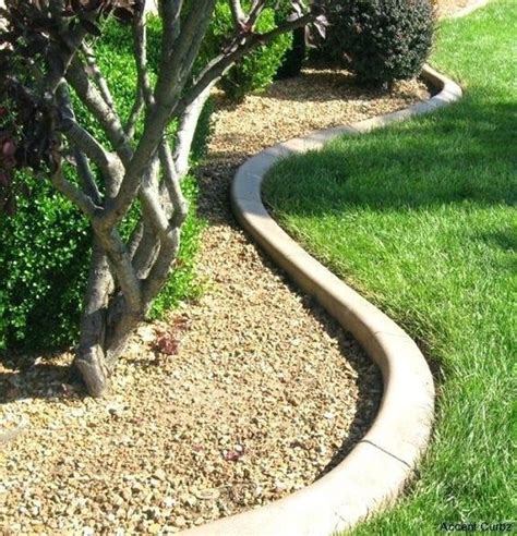 curved concrete garden bed edging   chic minimalist idea