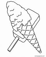 Popsicle Cone sketch template