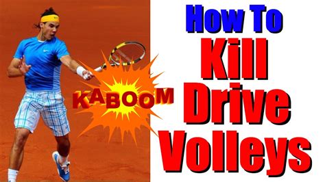 tennis drive volley technique kill high balls youtube