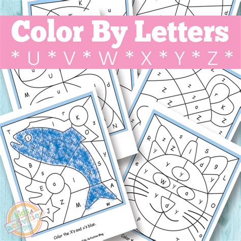 color  letters        kids printable