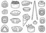 Coloring Sashimi Colorless Verbnow sketch template