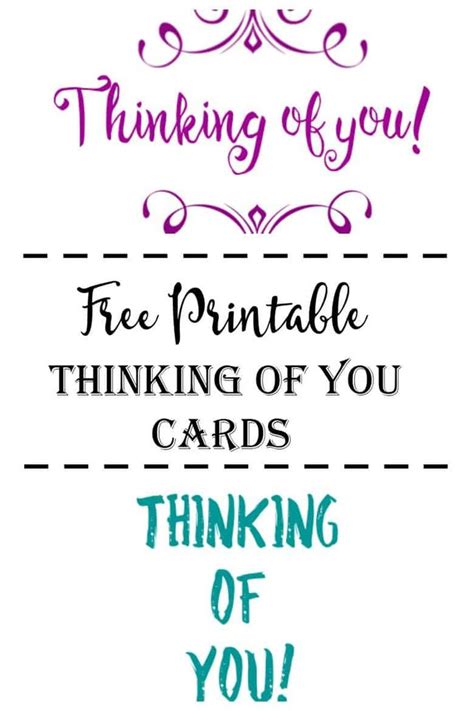 printable thinking   cards  printable greeting cards