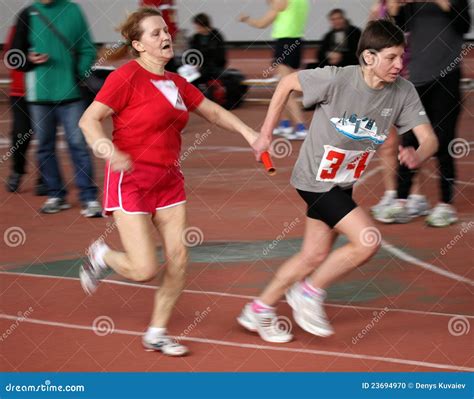 relay race editorial image image  health button