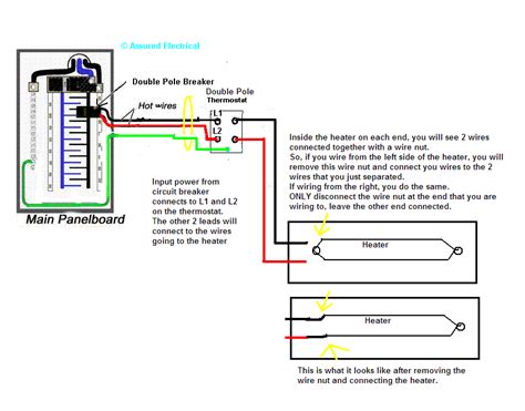 electric heater wiring diagrams