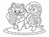 Pomeranian Coloring Pages Puppy Outline Cute Decorated Adult Getdrawings Drawing Getcolorings sketch template