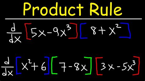 product rule  derivatives youtube