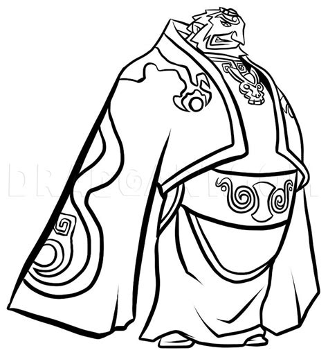 calamity ganon coloring page coloring pages