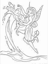 Coloring Tinkerbell Pages Friends Fairy Water Printables Her Library Clipart Printable Disney Comments Popular Coloringhome sketch template