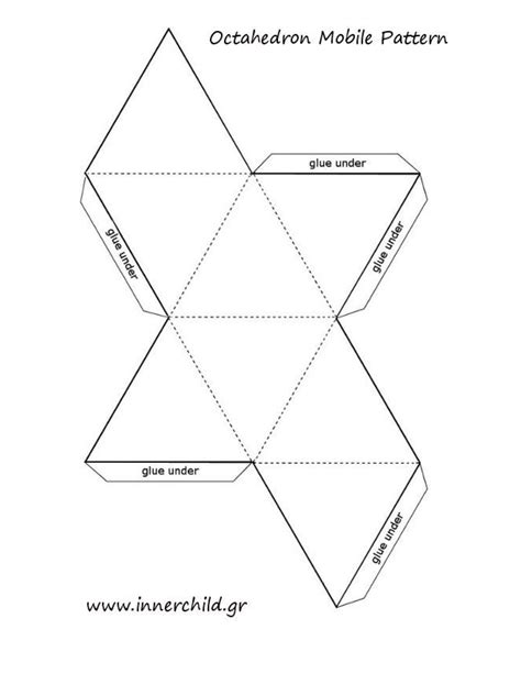 innerchild innerchild octahedron template montessori diy