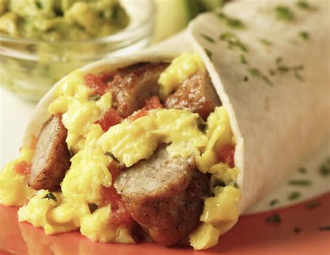 southwest breakfast wraps  sausage