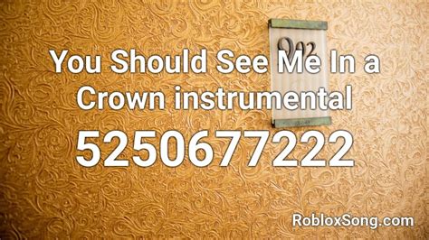 crown instrumental roblox id roblox  codes