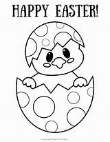 Easter Coloring Egg Pages Printable Chick Simple Chicken Easy Kids Printables Happy Eggs Sheet Mom Colouring Toddlers Fun Simplemomproject Crafts sketch template