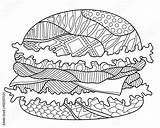 Zentangle Coloring Hamburger Pages Search Food Adults Similar Colouring Grade Book Fotolia Stock Vector Comp Contents Sheets Choose Board sketch template