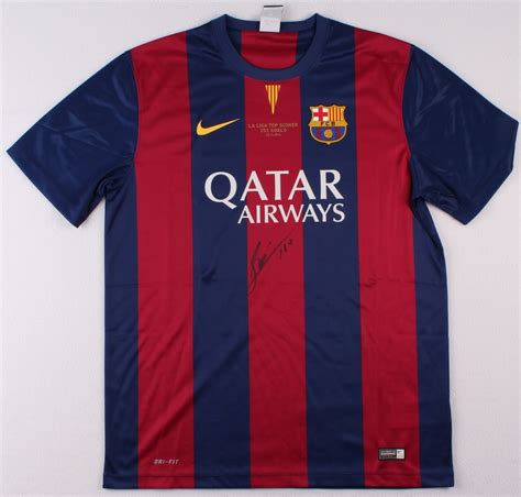 Lionel Messi Signed Barcelona Authentic Nike Soccer Jersey