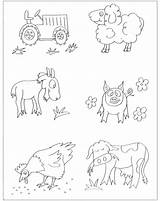 Animali Fattoria Degli sketch template