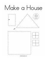 Coloring House Make Warming Party sketch template