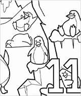 Number Coloring Pages Eleven Labels Kids Printable sketch template