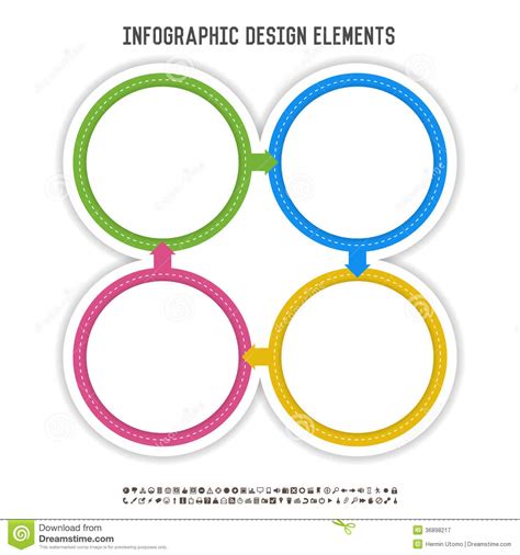 circle infographics stock vector illustration  colors