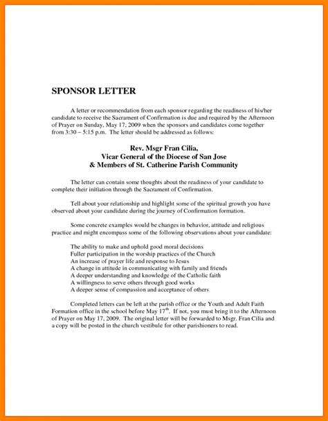 printable  catholic confirmation letter samples weekly template