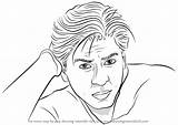 Khan Shahrukh Draw Drawing Step Celebrities Tutorial Tutorials sketch template