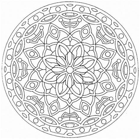 coloring pages  difficult mandala