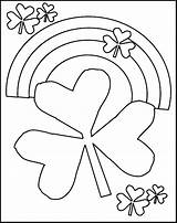 Coloring St Pages Printable Shamrock Patricks Kids Rainbow Patrick Sheets March Shamrocks Drawings Dye Preschool Tie Color Clipart Cliparts Print sketch template