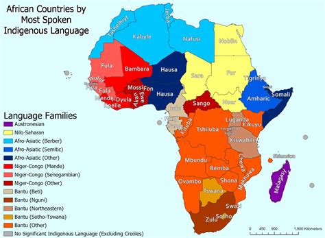 african countries    spoken indigenous language oc rlinguisticmaps