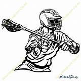 Lacrosse Clipart Clip Player Coloring Pages Stick Color Closeup Vector Printable Getcolorings Clipground Panda Close sketch template