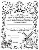 Lenten Prayer Coloring Printable Pages Print Prayers Activity Sheets School Francis Brother Catechism sketch template