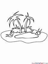 Insel Palmen Ausmalbilder Ausmalen Sheets Ausdrucken Seas Malvorlagen Piraten Designlooter Malvorlagenkostenlos sketch template