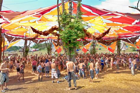 people dancing on ozora festival editorial stock image