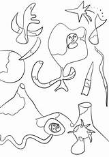 Miro Joan Coloring Air Pages Miró Printable Categories Puzzle Drawing sketch template