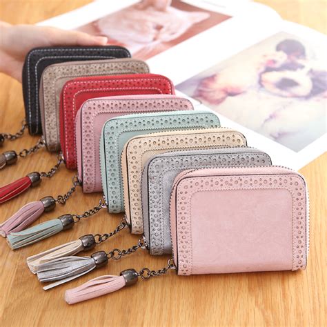 leather card holder wallet  women  gadget store
