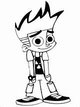 Johnny Test Coloring Pages Colouring Dessin Printable Color Colorier Imprimer Clipart Print Coloriage Cliparts Sisters Library Getcolorings Cartoon Sheets Popular sketch template