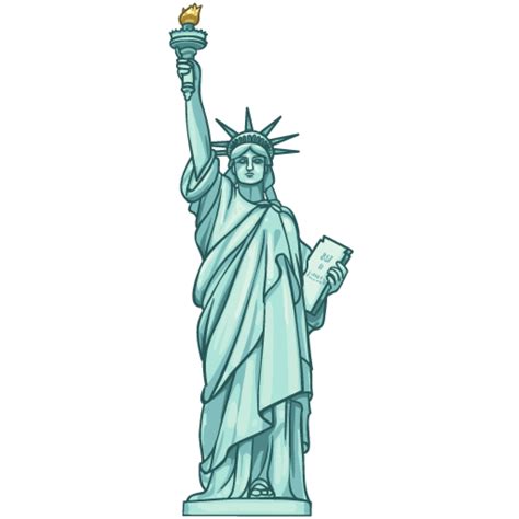 Statue Of Liberty Drawing Outline Clipart