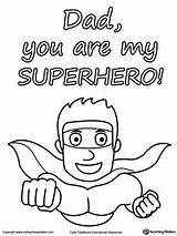 Coloring Dad Superhero Fathers Card Father Printable Pages Cards Myteachingstation Happy Worksheet Daddy Kids Super Hero Colouring Worksheets Drawing Pieces sketch template