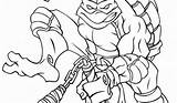 Ninja Turtles Teenage Mutant Coloring Pages Michelangelo sketch template