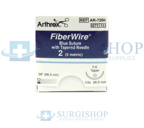 ar  arthrex fiberwire blue    taper surgishop surgical supplies