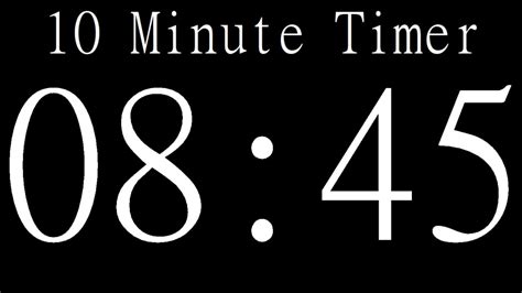 Countdown 10 Minute Timer Youtube