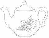 Teapot Coloring Pages Printable Getcolorings sketch template