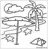 Tropical Beach Coloring Pages Island Lovely Hawaiian Printable Islands Color Drawing Clipartmag sketch template