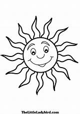 Sun Coloring Pages Sunshine Cartoon Moon Smiling Adults Color Printable Getcolorings Getdrawings Print Drawing Colorings sketch template