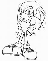 Knuckles Sonic Coloring Pages Super Echidna Drawing Color Tails Getdrawings Getcolorings Printable Colorings Supercilious sketch template