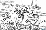 Derby Colouring Racehorse Kunjungi Secretariat Jockey sketch template