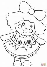 Bambola Puppe Bambole Disegno Lalka Kleurplaten Kleurplaat Kolorowanka Stampare Ausmalbild Kolorowanki Doll Lalki Druku Disegnare Dzieci sketch template
