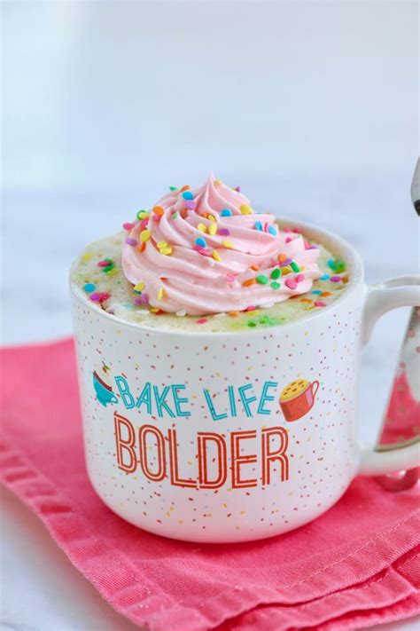 celebration vanilla mug cake recipe gemmas bigger bolder baking